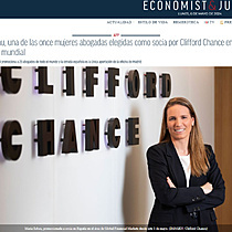 Mara Sabau, una de las once mujeres abogadas elegidas como socia por Clifford Chance en su ltima promocin mundial